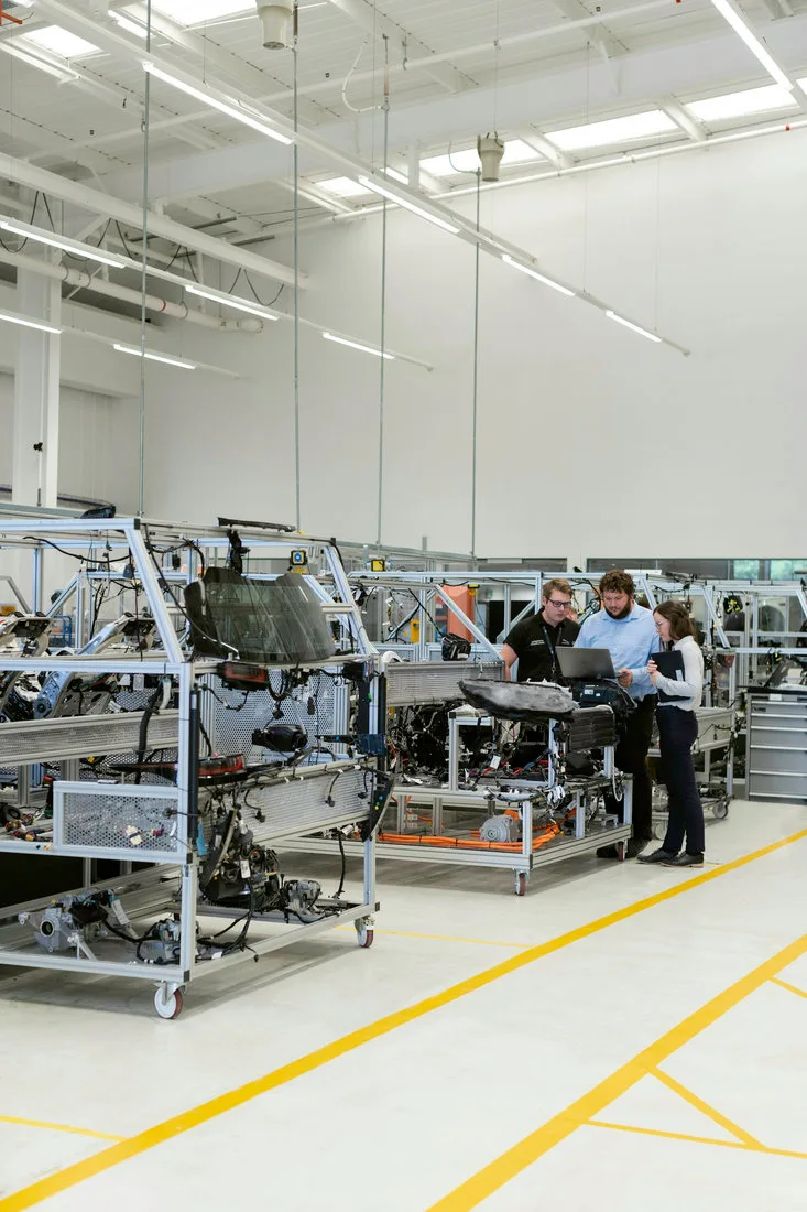 Automotive production environment for implementing AI systems