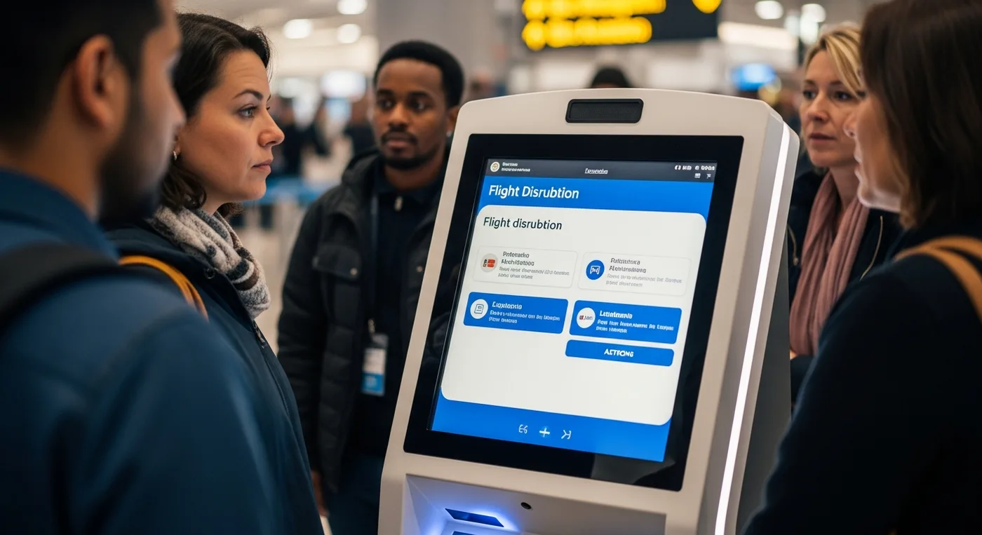 Airport kiosks: How Airport Kiosks Support Passengers During Irregular Operations, Delays, Cancellations, and Weather Events?