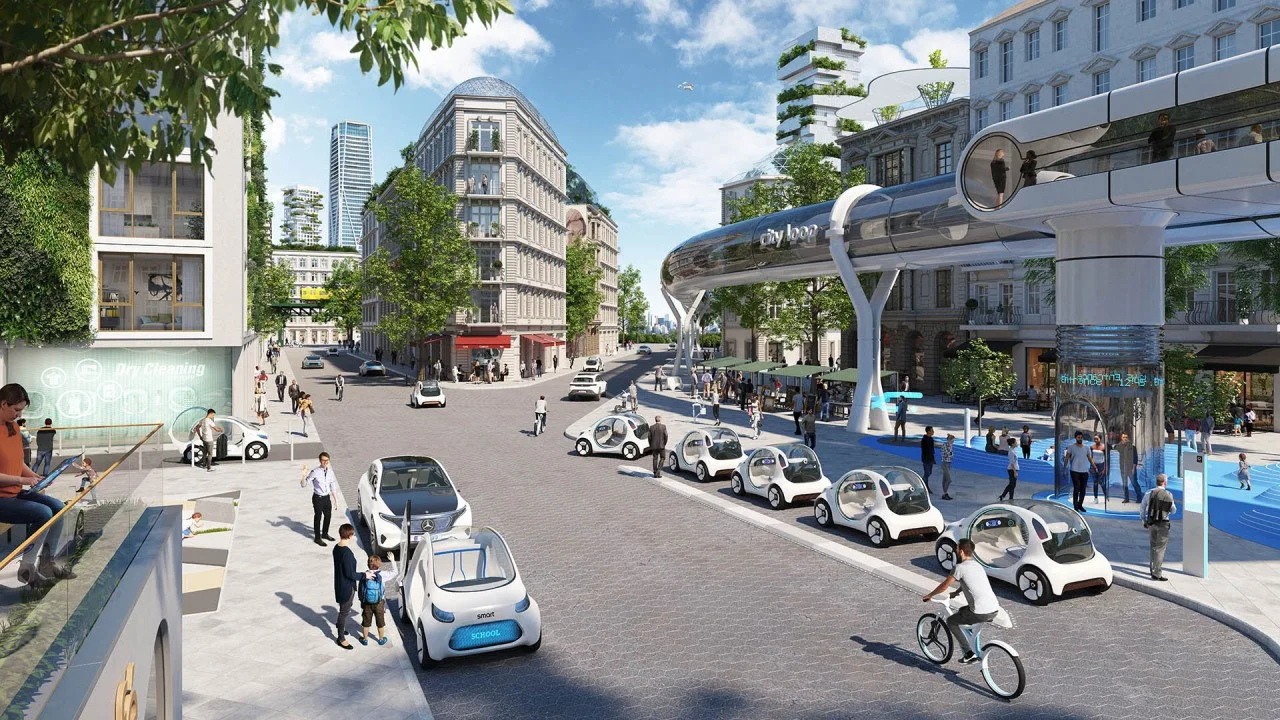 Smart city mobility environment used for digital twin planning