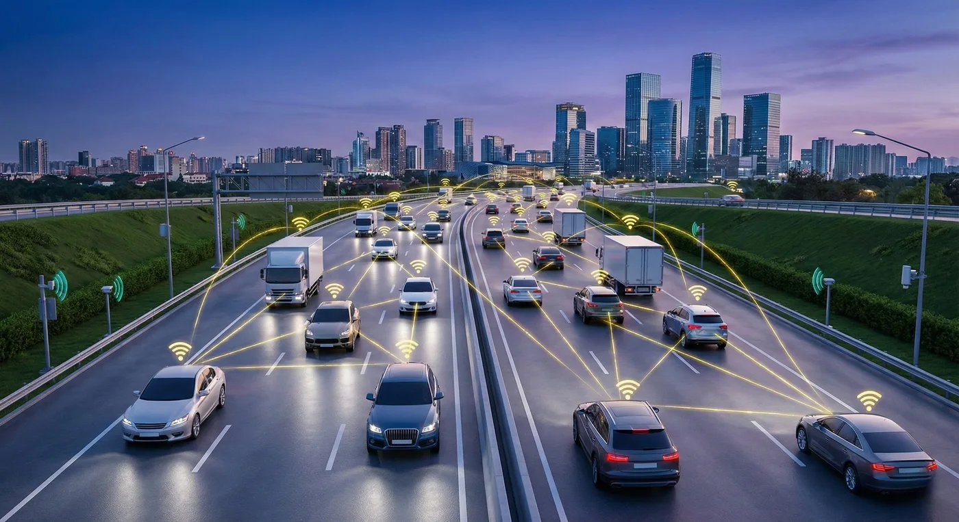 Traffic management and connected mobility network used for digital twin forecasting
